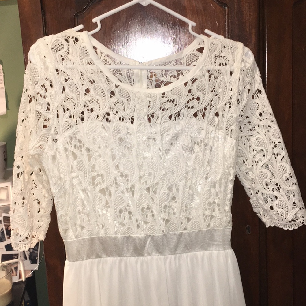 Long white dress